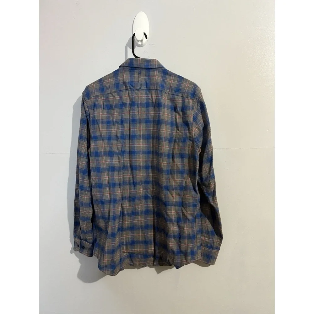 Banana Republic‎ Plaid Long Sleeve Button Up Med Weight Shirt Men Size M